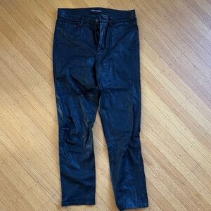 Denim Forum 100% real leather pants